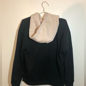 Two tone color hoodie